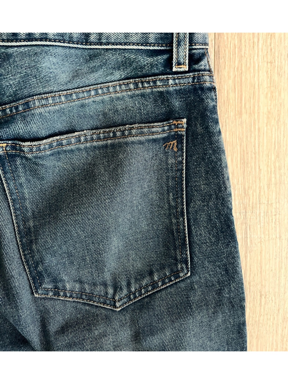 Madewell Women’s The Dean Easy Straight Jean Greendale Wash Rigid - Size 27 - Picture 10 of 10